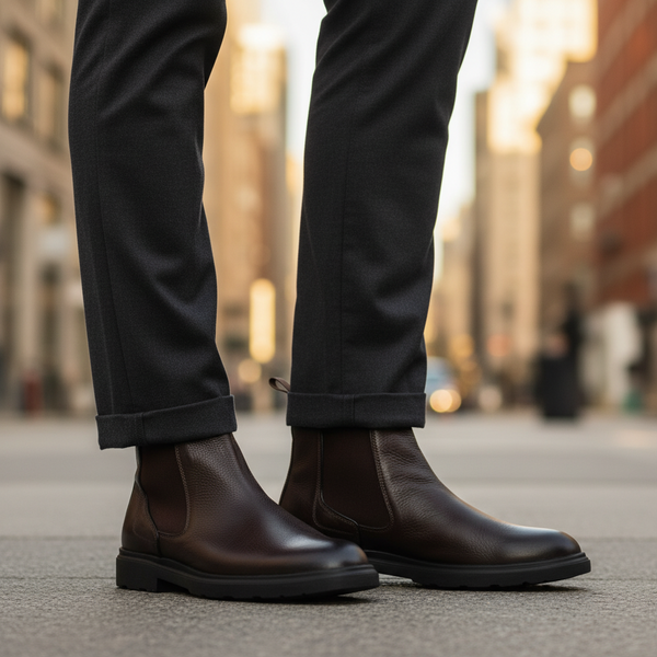 Detalhe BOTA CHELSEA BERLIM BROWN