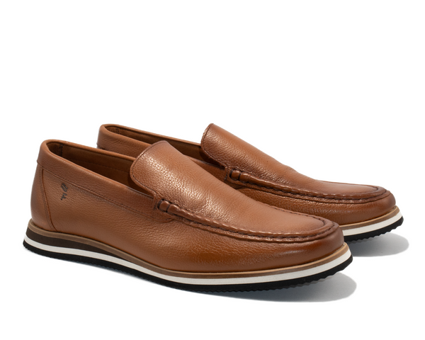 MOCASSIM MATALA  COURO WHISKY