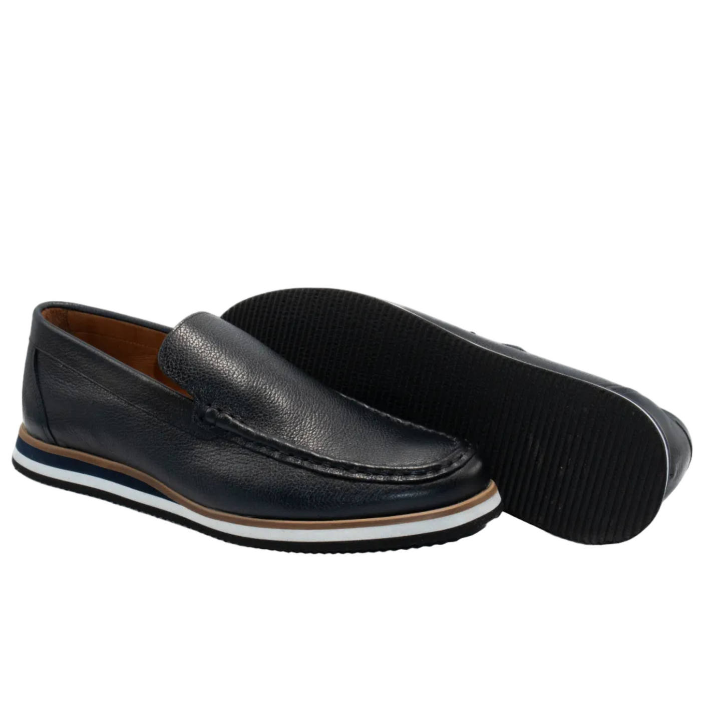 MOCASSIM MATALA COURO AZUL