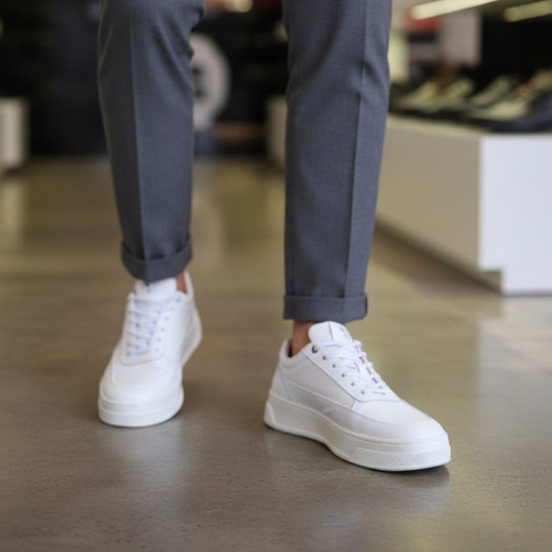 TÊNIS COURO PREMIUM OFF WHITE