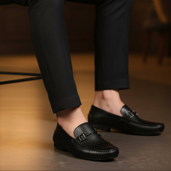 MOCASSIM OCEAN COURO BLACK