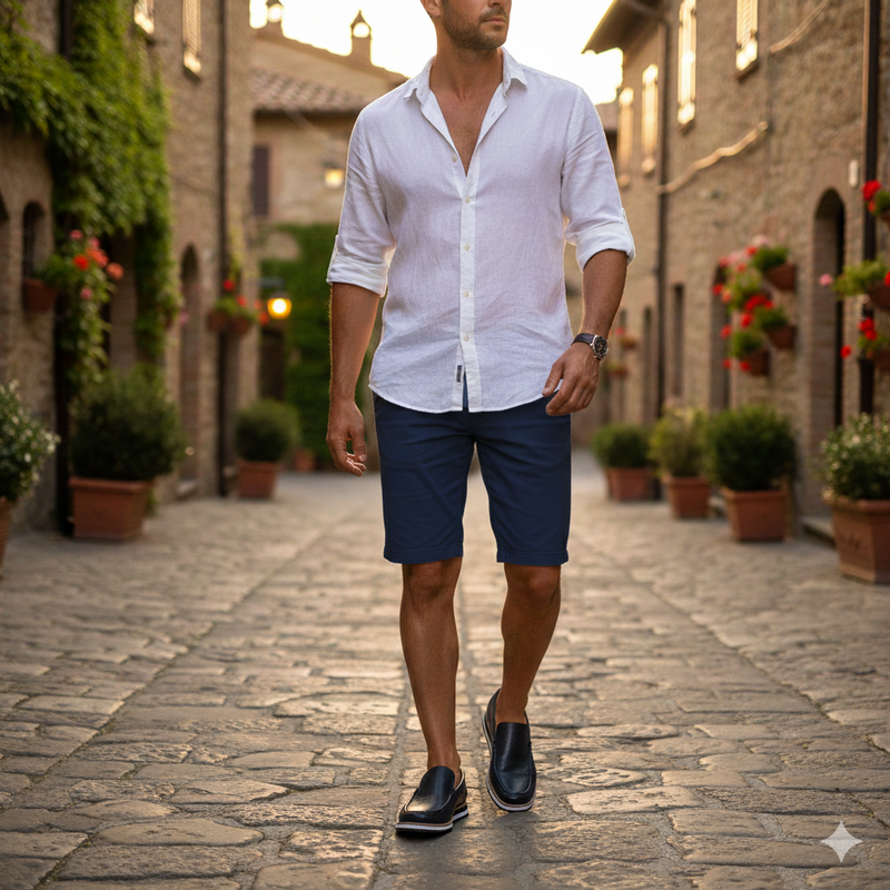 MOCASSIM MATALA COURO AZUL